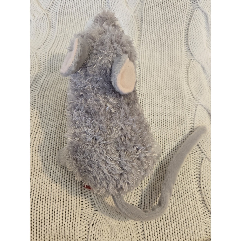 Douglas Cuddle Toys Gray Mouse Plush Stuffed Animal White Belly Long Tail 11" - Picture 9 of 11